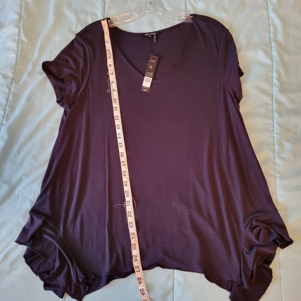 Nic & Zoe Boardwalk Ruffle Hem Top - Picture 4 of 12